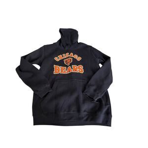 NWT NFL Boys Black Chicago Bears Pullover Hoodie Size XL-18/20